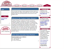 Tablet Screenshot of cranberryestates.com